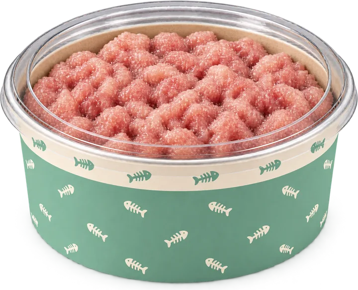 A pack of Rabbit raw food for cats